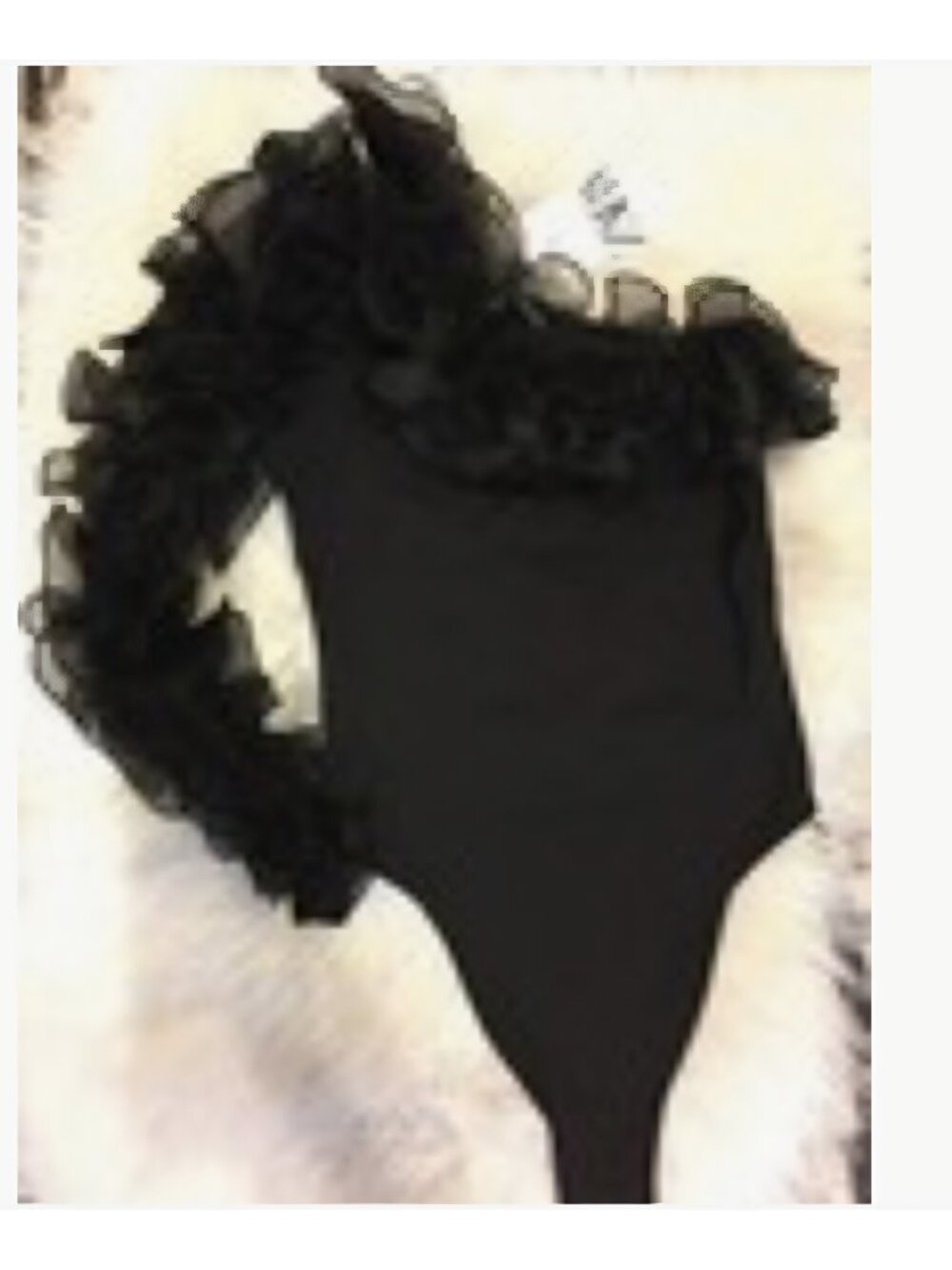 ZARA limitted edition ruffle bodysuit